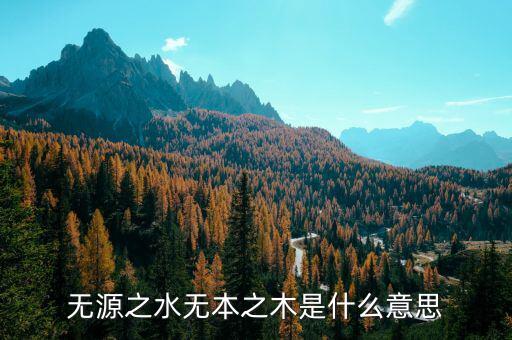 無(wú)源之水下一句是什么，無(wú)源之水下一句