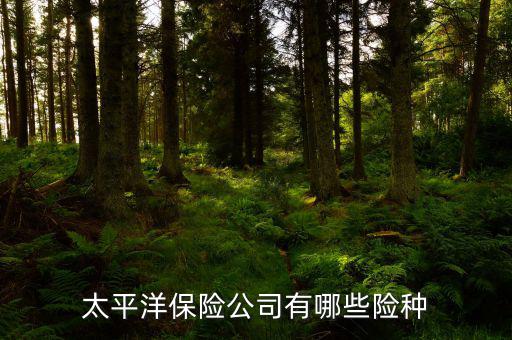太平洋保險2000多的險種有什么，太平洋保險公司有哪些險種