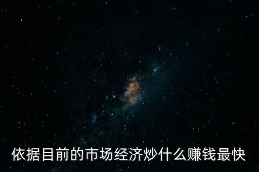 炒什么賺錢，依據目前的市場經濟炒什么賺錢最快