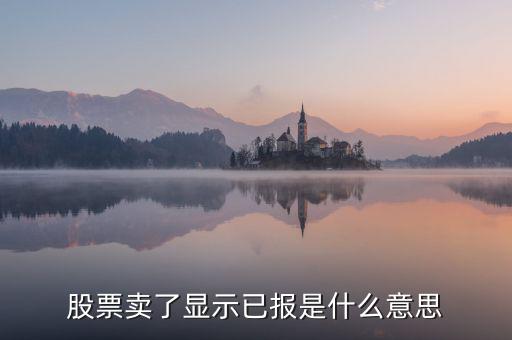 股票已報(bào)是什么意思，買入股票已報(bào)是什么意思