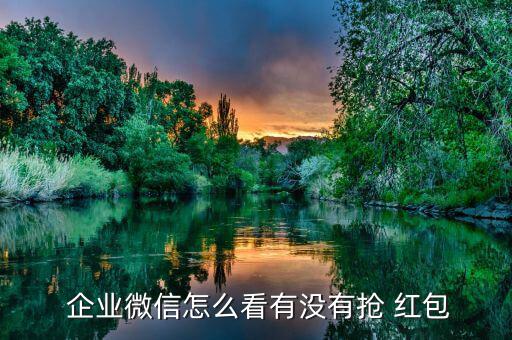  企業(yè)微信怎么看有沒(méi)有搶 紅包