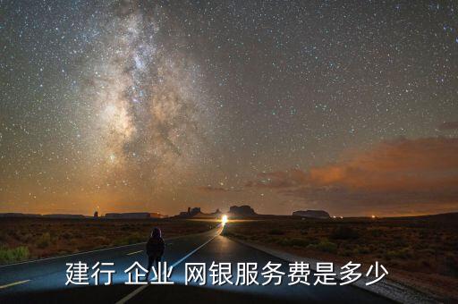 建行 企業(yè) 網(wǎng)銀服務費是多少