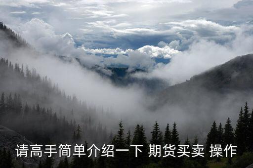 請(qǐng)高手簡(jiǎn)單介紹一下 期貨買(mǎi)賣(mài) 操作
