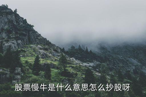 慢牛走勢(shì)是什么意思，股票慢牛是什么意思怎么抄股呀