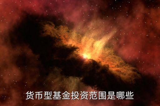 貨幣基金主要投資什么，貨幣型基金投資范圍是哪些