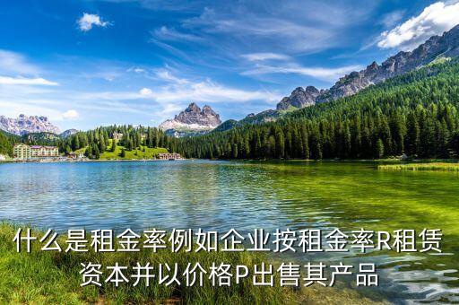 什么是租息率，什么是租金率例如企業(yè)按租金率R租賃資本并以價(jià)格P出售其產(chǎn)品