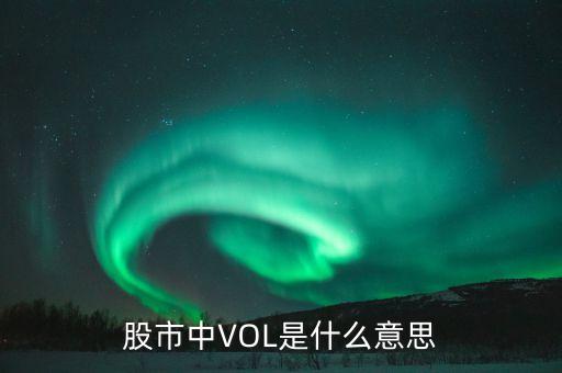 股票vol什么意思，vol股市中代表什么
