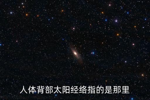 后背的大經(jīng)是什么，人體背部太陽經(jīng)絡(luò)指的是那里