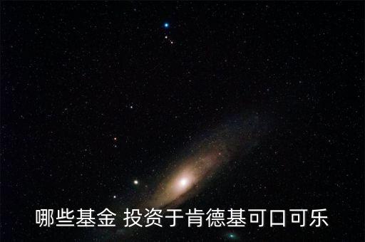 什么富利基金，哪些基金 投資于肯德基可口可樂