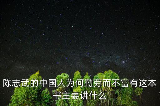 陳志武新書我什么，高分求陳志武的沒有中國模式這一回事一書希望是TXT格式的
