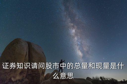 股票中總量是什么意思，股票總量是什么意思