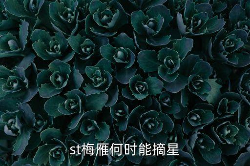 st什么時(shí)候摘星，st股票摘帽申請(qǐng)時(shí)間是什么時(shí)間申請(qǐng)一般要多久才可能批準(zhǔn)