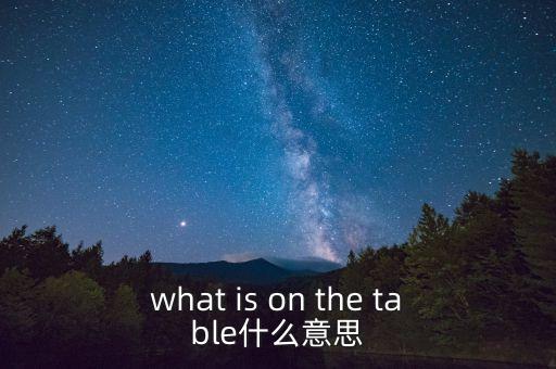 什么是中美bit談判，what is on the table什么意思