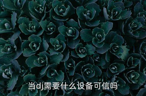 做dj需要投資什么設(shè)備，做DJ需要什么設(shè)備
