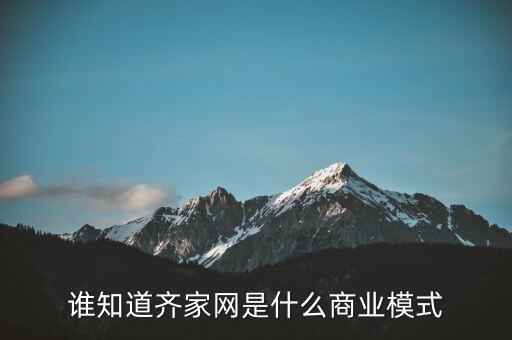 齊家網(wǎng)盈利模式是什么，齊家網(wǎng)是以什么方式成為行業(yè)大佬的有人可以簡單闡述一下嗎  搜