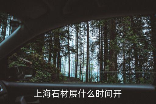 上海石墨烯大會什么時候開，上海石材展什么時間開