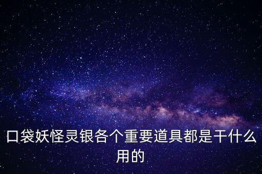 口袋妖怪銀里的元力是干什么用的，口袋妖怪銀 不懂得物品的作用意思1 普力使用招式有作用2