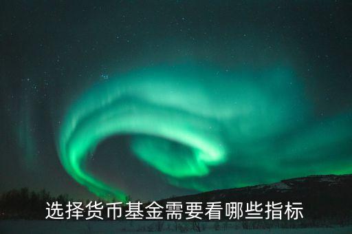 買貨幣基金看什么指標(biāo)，怎樣選擇貨幣基金看哪些指標(biāo)比較好