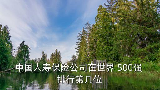 中國人壽保險公司在世界 500強 排行第幾位