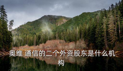  奧維 通信的二個外資股東是什么機(jī)構(gòu)