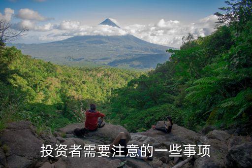 投資者需要注意的一些事項(xiàng)