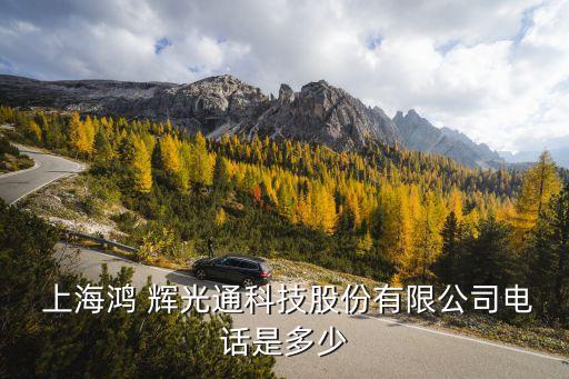  上海鴻 輝光通科技股份有限公司電話(huà)是多少