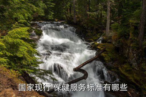 國家現(xiàn)行 保健服務標準有哪些