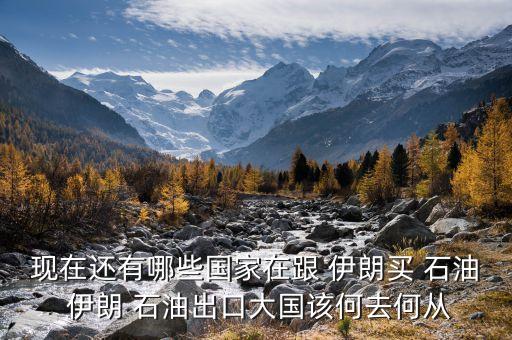 現(xiàn)在還有哪些國(guó)家在跟 伊朗買 石油 伊朗 石油出口大國(guó)該何去何從