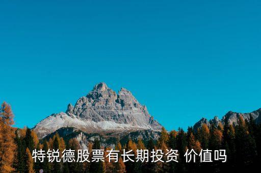 特銳德股票有長(zhǎng)期投資 價(jià)值嗎