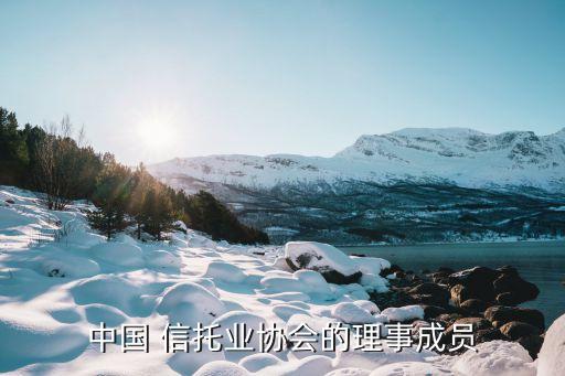 中國 信托業(yè)協(xié)會(huì)的理事成員