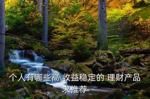個(gè)人有哪些高 收益穩(wěn)定的 理財(cái)產(chǎn)品求推薦