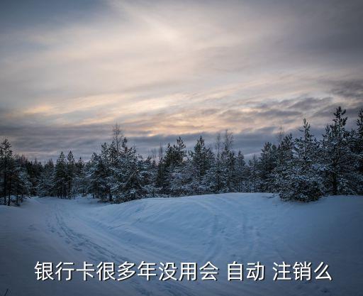  銀行卡很多年沒(méi)用會(huì) 自動(dòng) 注銷(xiāo)么