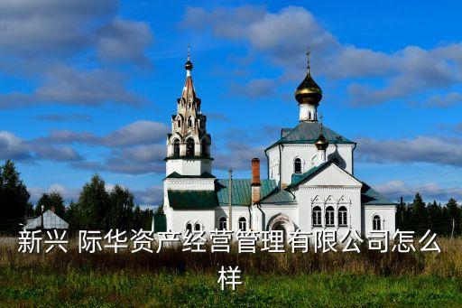 新興 際華資產經營管理有限公司怎么樣