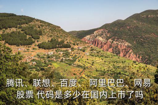 騰訊、聯(lián)想、百度、 阿里巴巴、網(wǎng)易 股票 代碼是多少在國(guó)內(nèi)上市了嗎