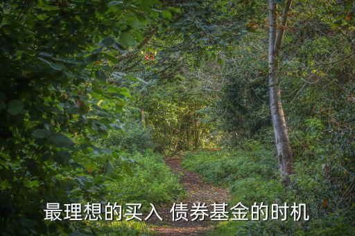 最理想的買(mǎi)入 債券基金的時(shí)機(jī)
