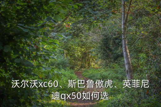 沃爾沃xc60、斯巴魯傲虎、英菲尼迪qx50如何選