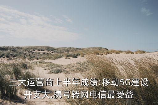 三大運(yùn)營商上半年成績:移動(dòng)5G建設(shè)開支大,攜號(hào)轉(zhuǎn)網(wǎng)電信最受益