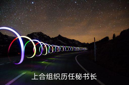 上合組織歷任秘書(shū)長(zhǎng)