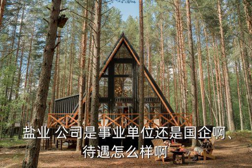  鹽業(yè) 公司是事業(yè)單位還是國企啊、待遇怎么樣啊
