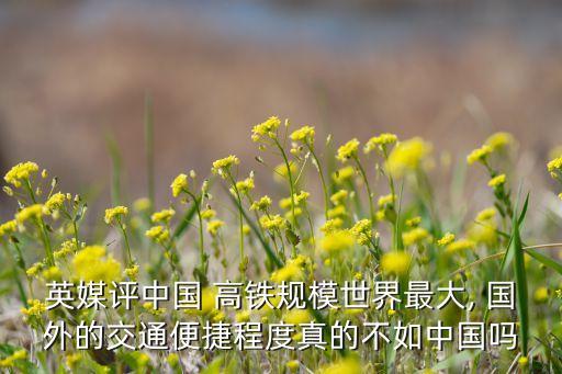 英媒評(píng)中國 高鐵規(guī)模世界最大, 國外的交通便捷程度真的不如中國嗎