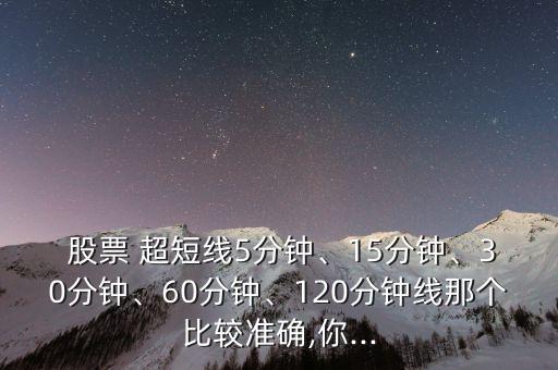  股票 超短線5分鐘、15分鐘、30分鐘、60分鐘、120分鐘線那個比較準(zhǔn)確,你...