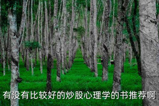 有沒(méi)有比較好的炒股心理學(xué)的書(shū)推薦啊