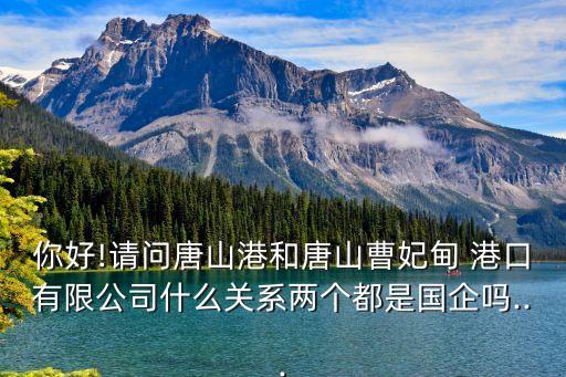 你好!請(qǐng)問唐山港和唐山曹妃甸 港口有限公司什么關(guān)系兩個(gè)都是國(guó)企嗎...