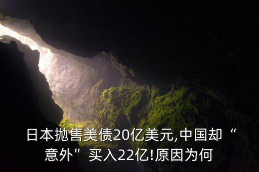  日本拋售美債20億美元,中國(guó)卻“意外”買(mǎi)入22億!原因?yàn)楹? class=