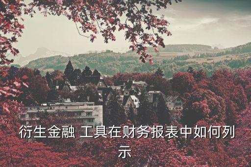  衍生金融 工具在財務(wù)報表中如何列示