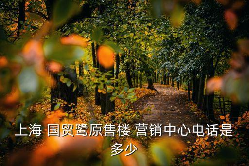 上海 國貿鷺原售樓 營銷中心電話是多少