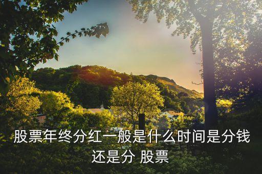  股票年終分紅一般是什么時(shí)間是分錢還是分 股票
