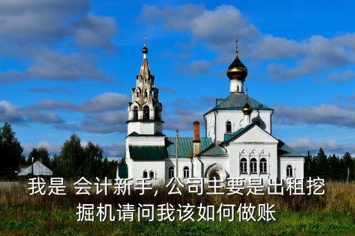 我是 會計新手, 公司主要是出租挖掘機(jī)請問我該如何做賬