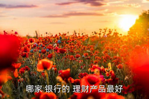 哪家 銀行的 理財產品最好