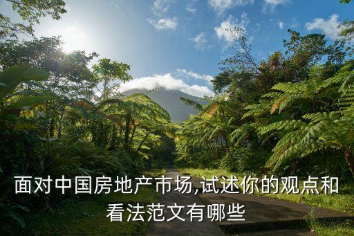 面對(duì)中國(guó)房地產(chǎn)市場(chǎng),試述你的觀點(diǎn)和看法范文有哪些